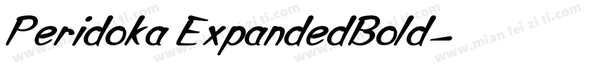 Peridoka ExpandedBold字体转换